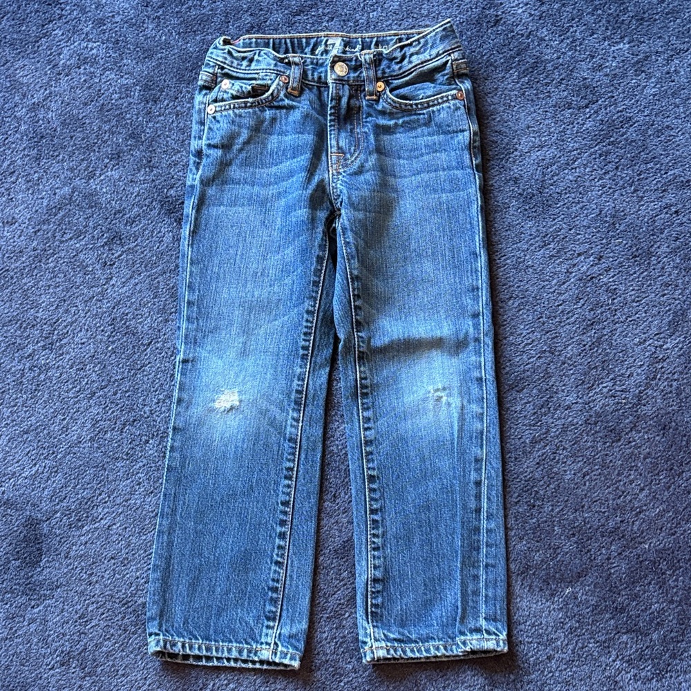 7 For All Mankind Deep Blue Denim Jeans